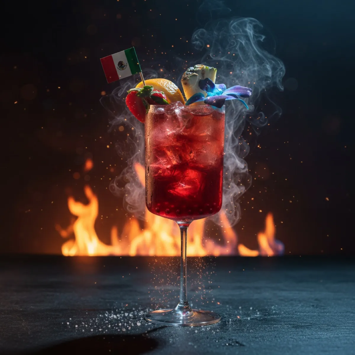 Cocktail Cherry Boba - Fuego Fiesta