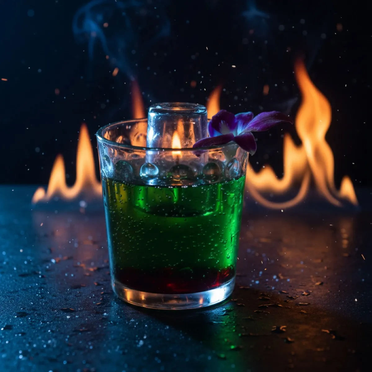 Cocktail Perla Negra - Fuego Fiesta